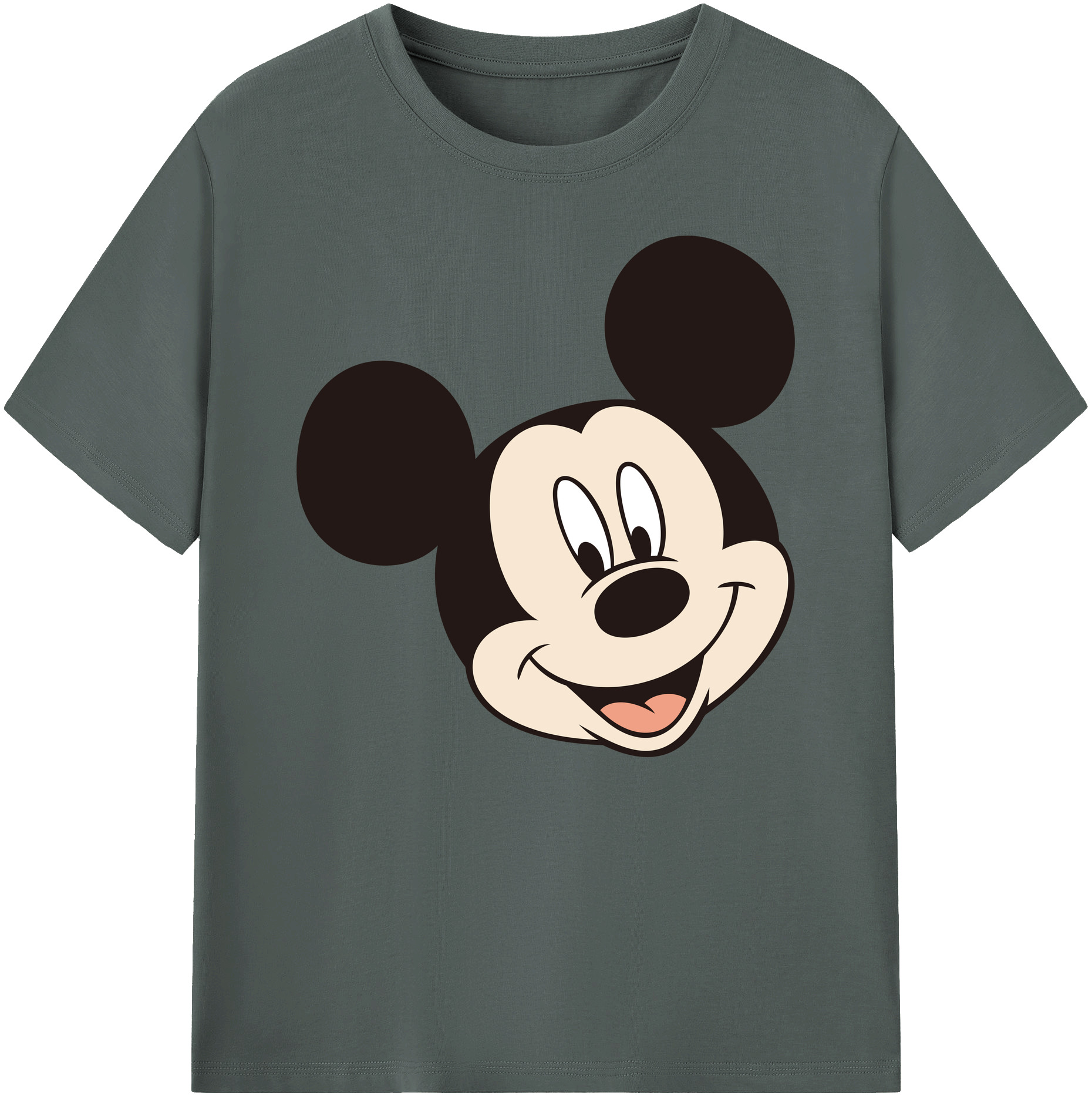 ミッキーマウス Mickey Mouse 綿100％ メンズ半袖Tシャツ｜肌触りやわらか＆通気性